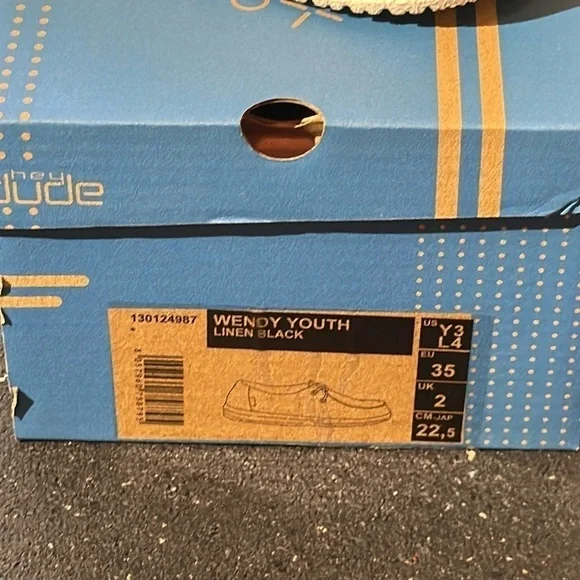 Hey Dude youth black slip ons New - Picture 5 of 5